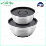 set 2 ciotole di alluminio black