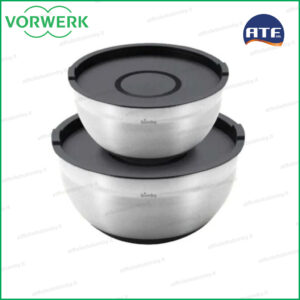 set 2 ciotole di alluminio black