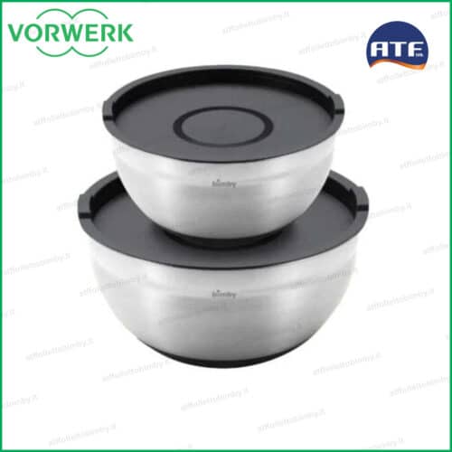 set 2 ciotole di alluminio black
