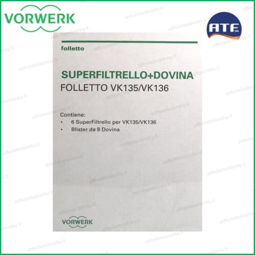 45031 Superfiltrello sacchetti e profumatori per folletto VK135 VK136