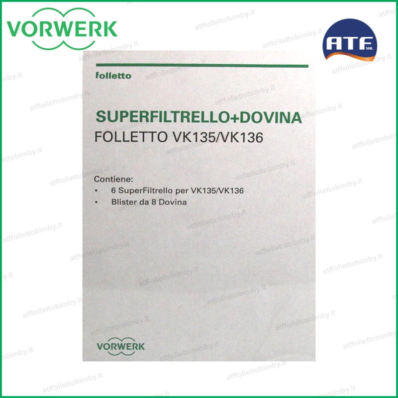 45031 Superfiltrello sacchetti e profumatori per folletto VK135 VK136