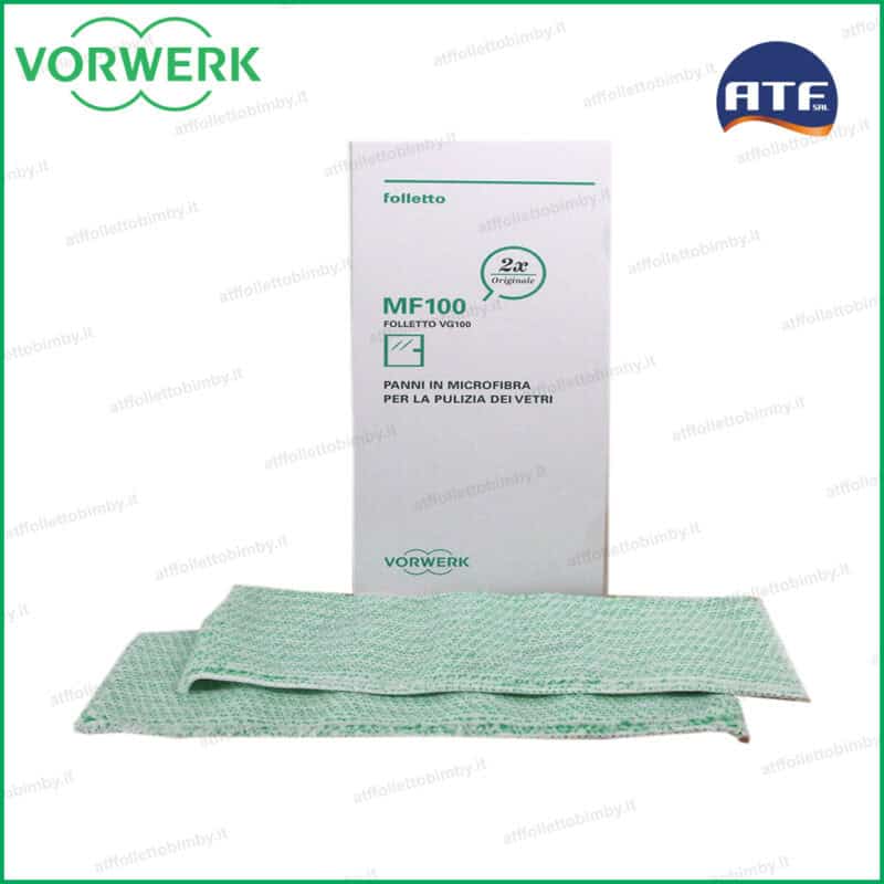 49346 2 panni microfibra per lavavetri Folletto VG100