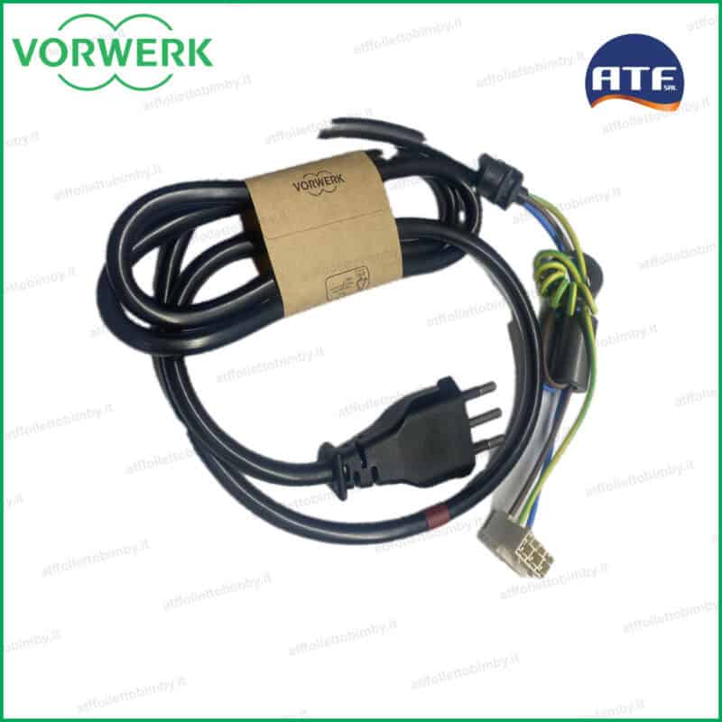 37808 tm7 cavo di alimentazione completo cavo di aliemtazione elettrica per istallazione su bimby tm7 di vorwerk