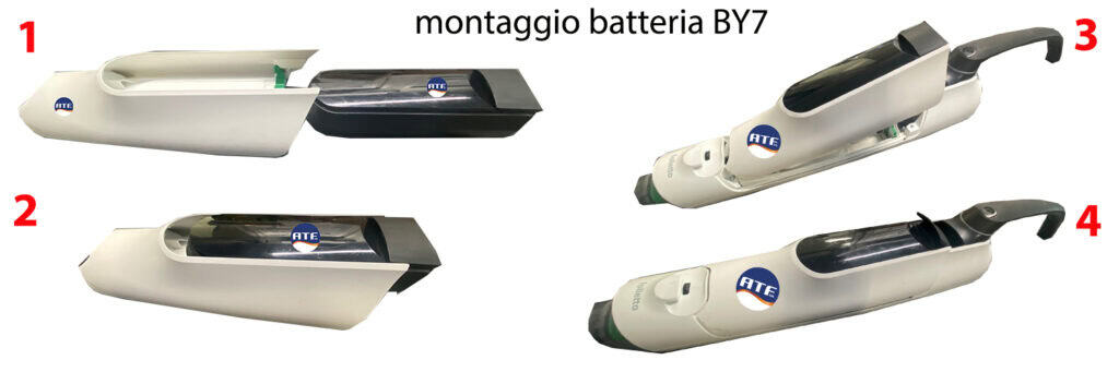 montaggio della batteria by7 su folletto vk7s