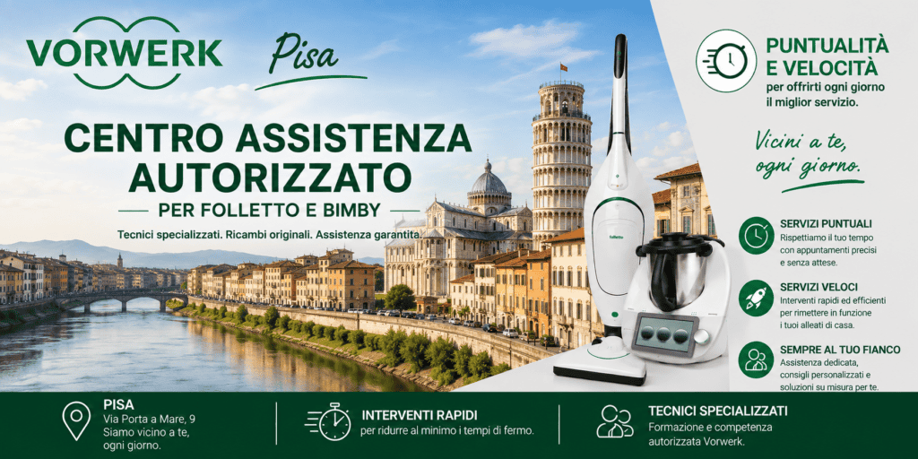 Contatti e Sedi 8 immagine del punto service per folletto e bimby di Pisa e provincia